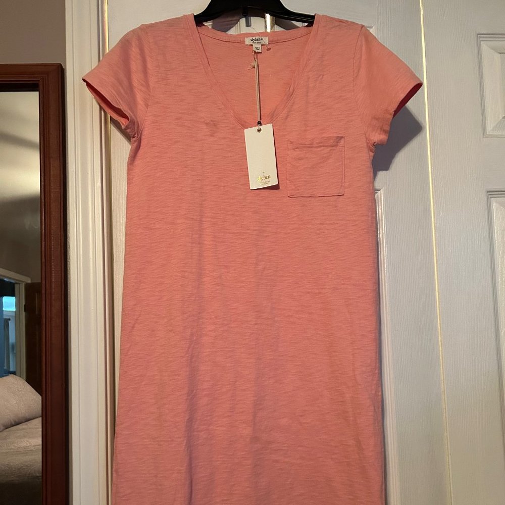 NWT Dylan Slub Cotton Easy Tee Shirt Dress